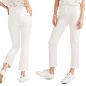 Madewell Cali Demi-Boot Cut Raw Hem Jeans